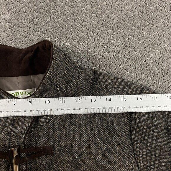 Orvis Tweed Wool Toggle Jacket Women's Medium Brown - Picture 10 of 14